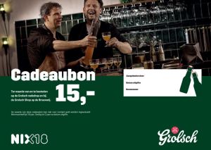 Grolsch Cadeaubon Shop (t.w.v. EUR 15,-)