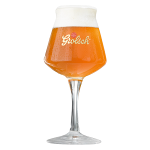 Speciaalbierglazen, Vooraanzicht: Grolsch speciaalbier glas met Grolsch logo