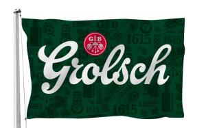Grolsch vlag groen 150x100cm